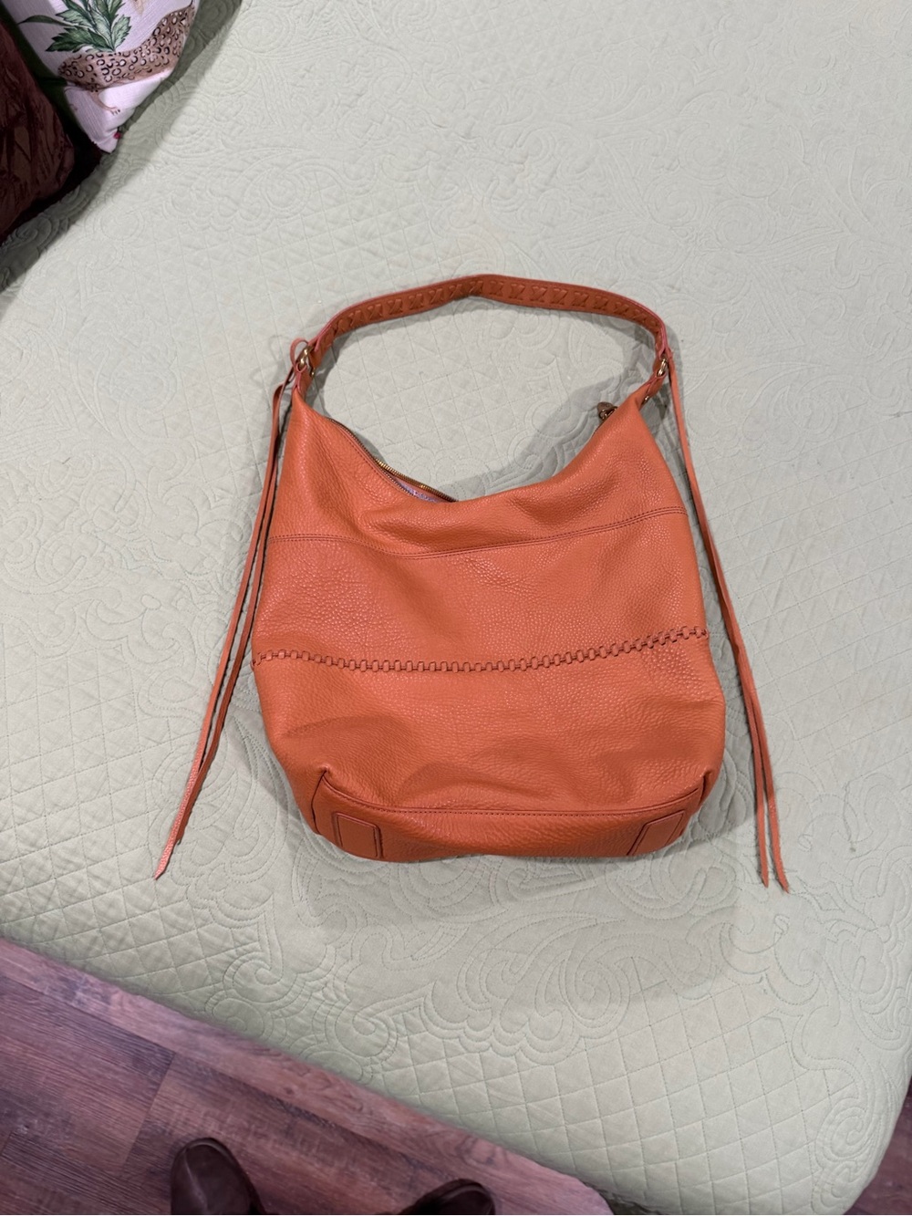 Tan Leather Hobo Bag